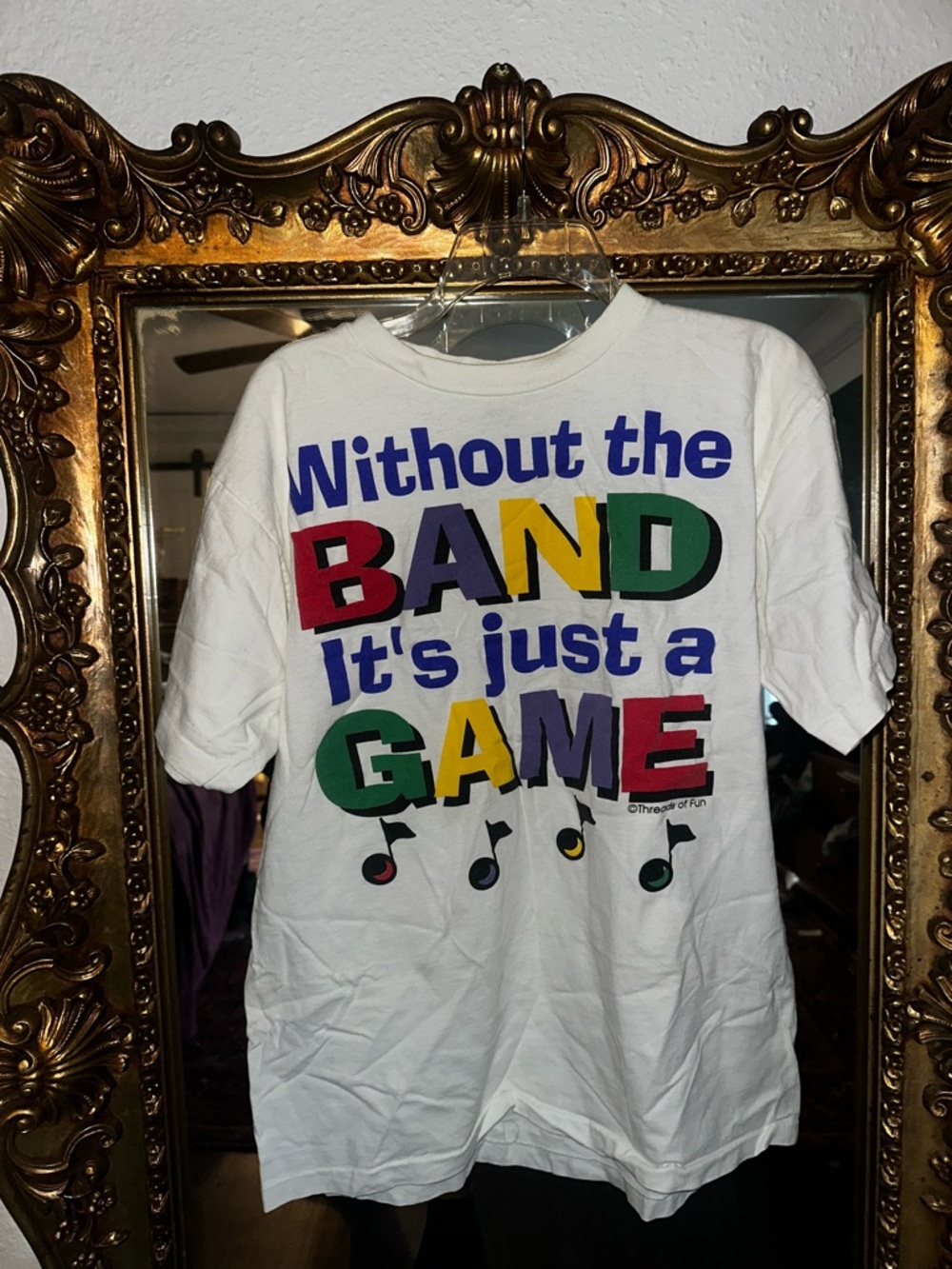 Vintage White "Without the Band It's Just a Game" Graphic Tee